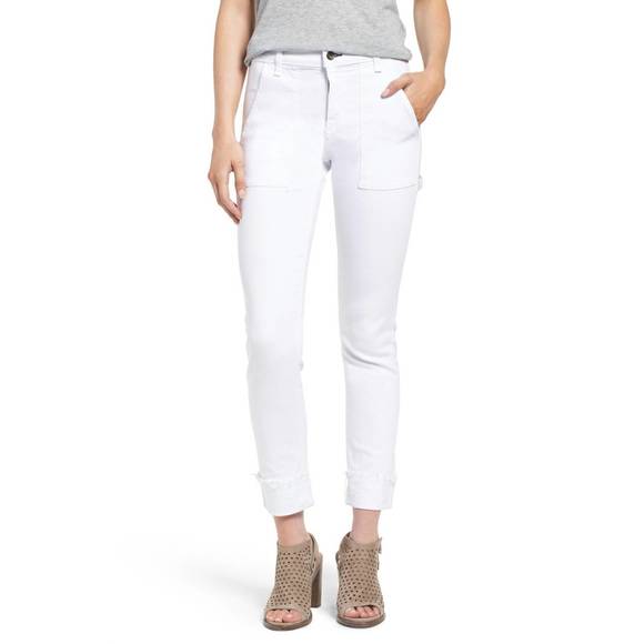 NEW RAG & BONE women dre carpenter skinny jeans in aged bright white